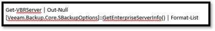 Veeam Out Null